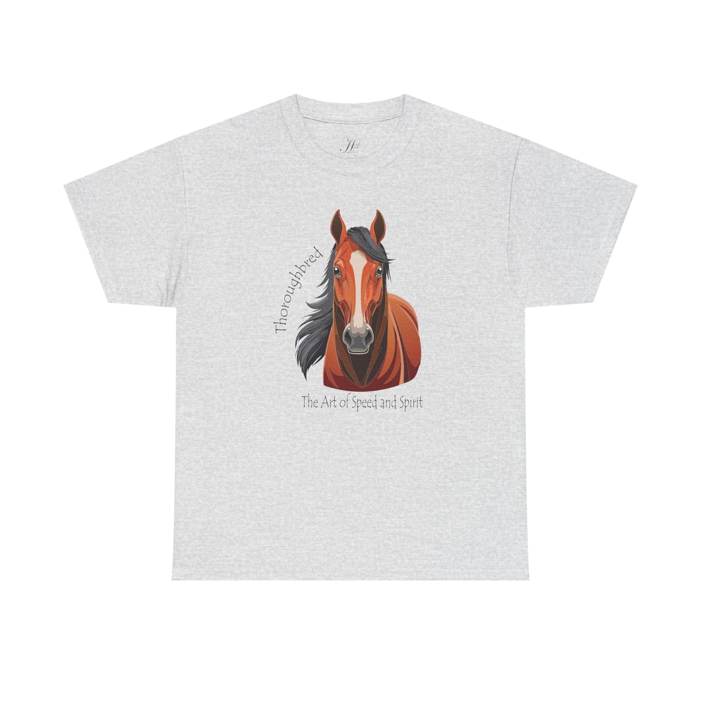 Thoroughbred Horse Unisex Heavy Cotton Tee
