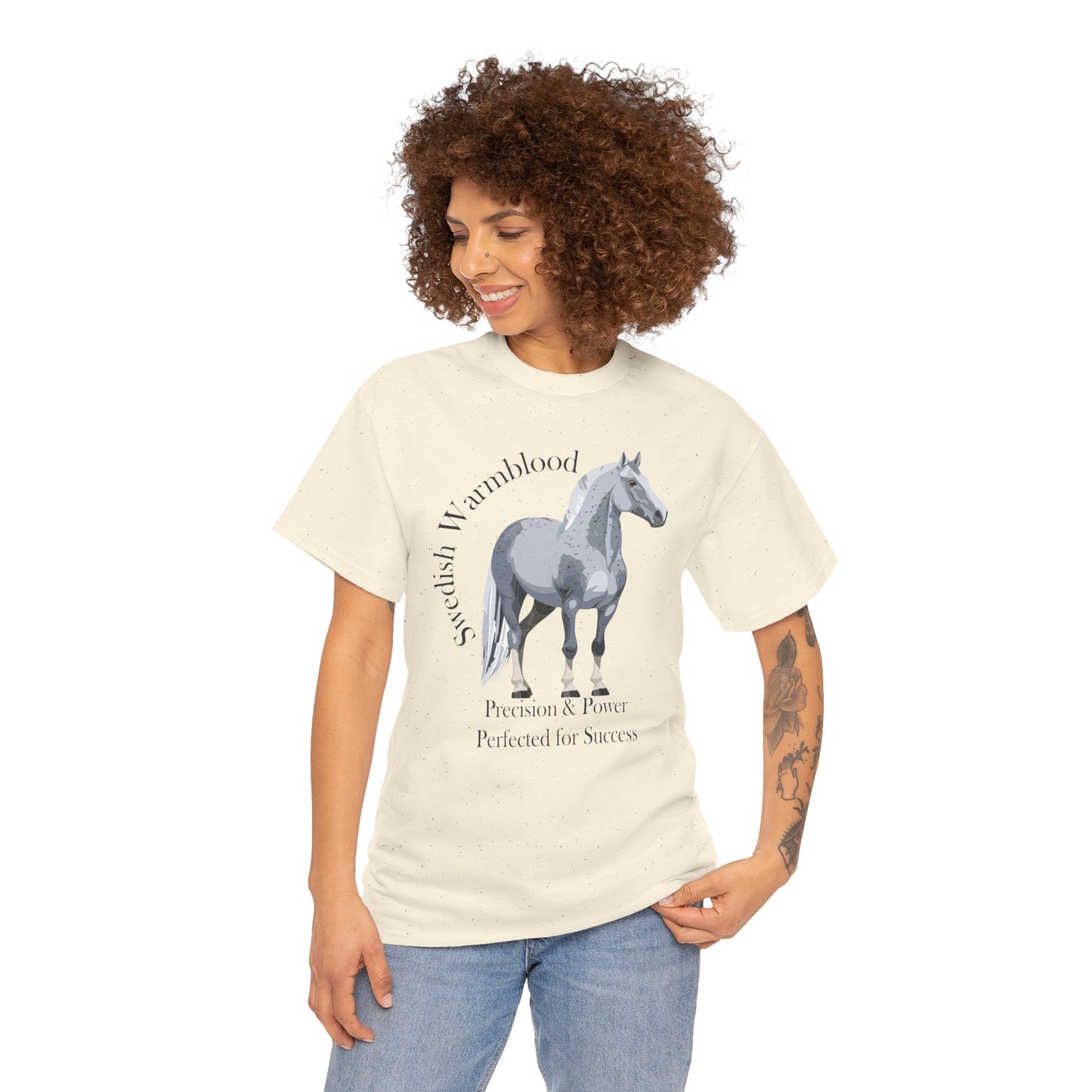 Swedish Warmblood Horse Tee - Precision & Power Design