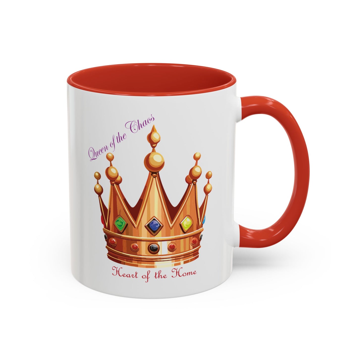 Queen of the Chaos Accent Coffee Mug - 11oz & 15oz - Perfect Gift for Home Decor