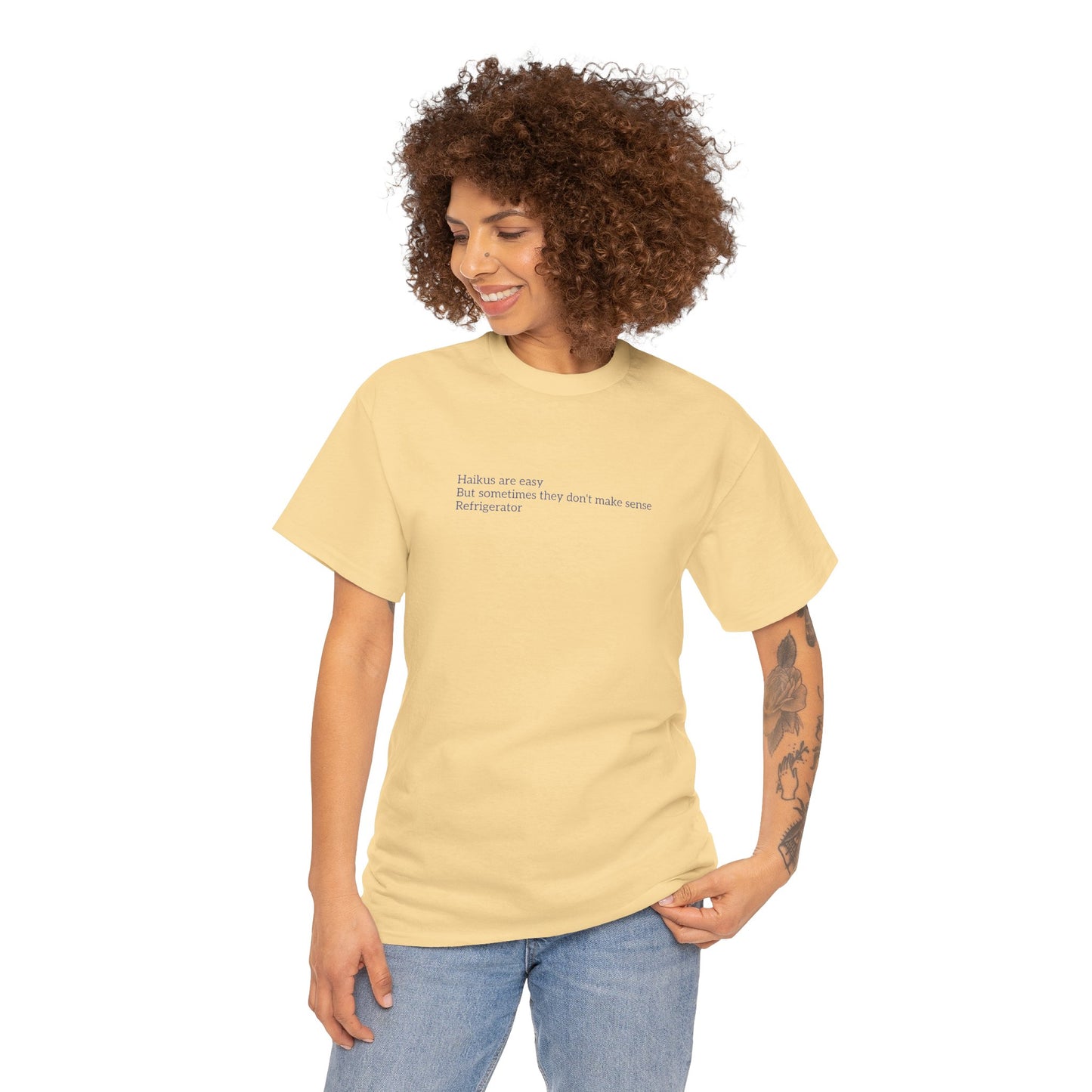 Haikus are Easy Unisex Heavy Cotton Tee