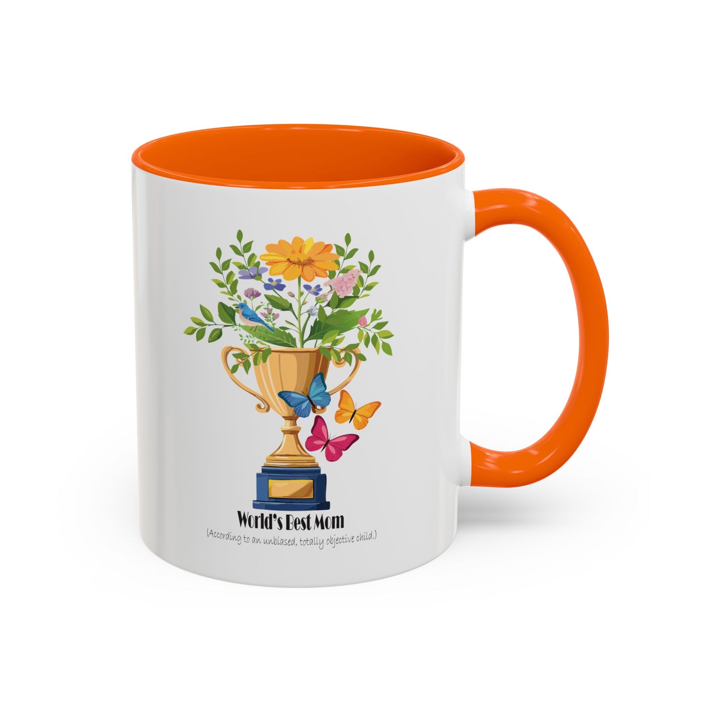 World's Best Mom Accent Coffee Mug - Perfect Gift for Mother's Day