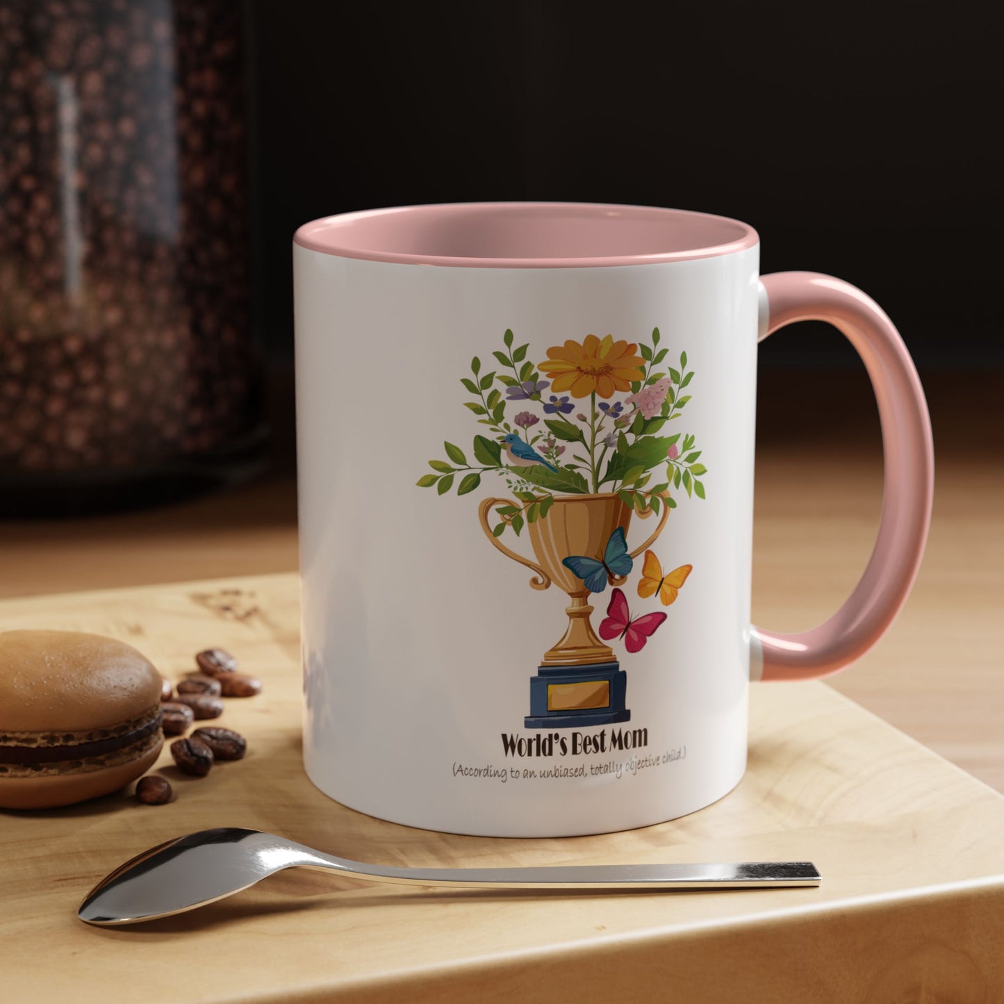 World's Best Mom Accent Coffee Mug - Perfect Gift for Mother's Day