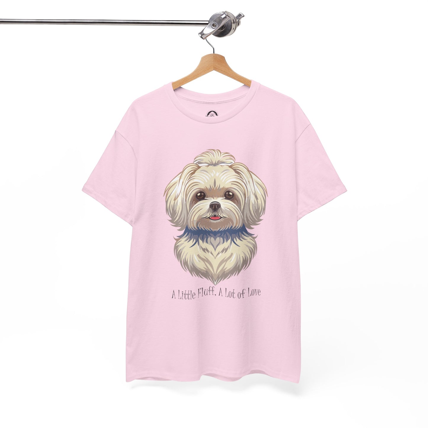 Camisa unisex de algodón grueso "Maltés - Un poco de pelusa, mucho amor"