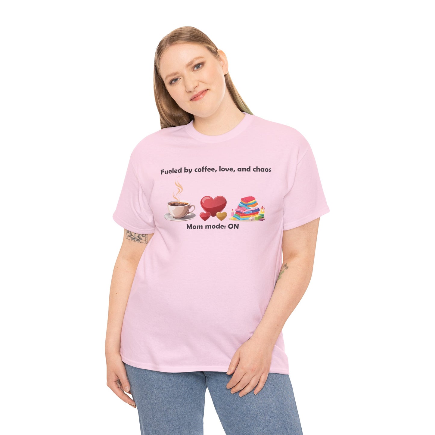Mom Mode On Tee - Perfect for Coffee Lovers & Moms