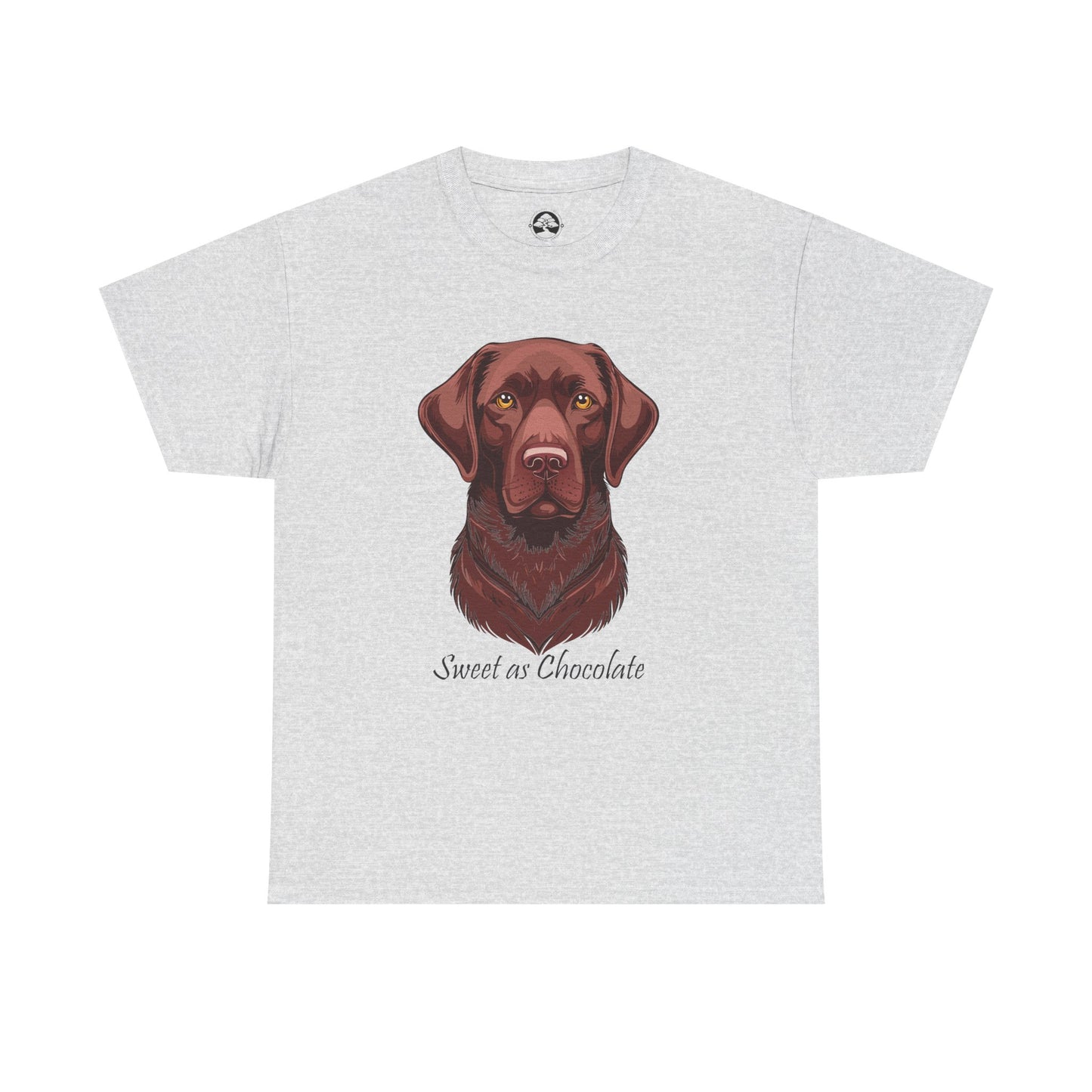 Labrador Chocolate - Camiseta unisex de algodón grueso con el dulce sabor del perro chocolate