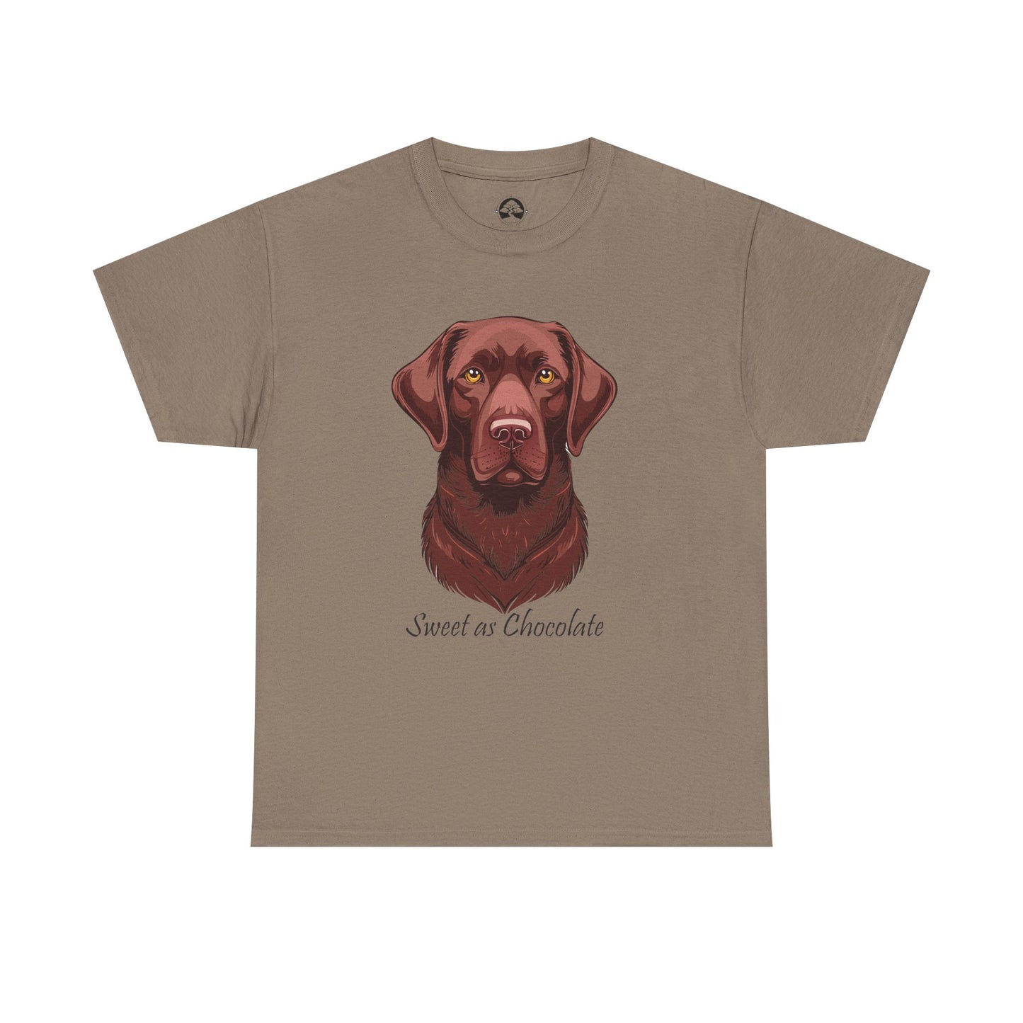 Labrador Chocolate - Camiseta unisex de algodón grueso con el dulce sabor del perro chocolate