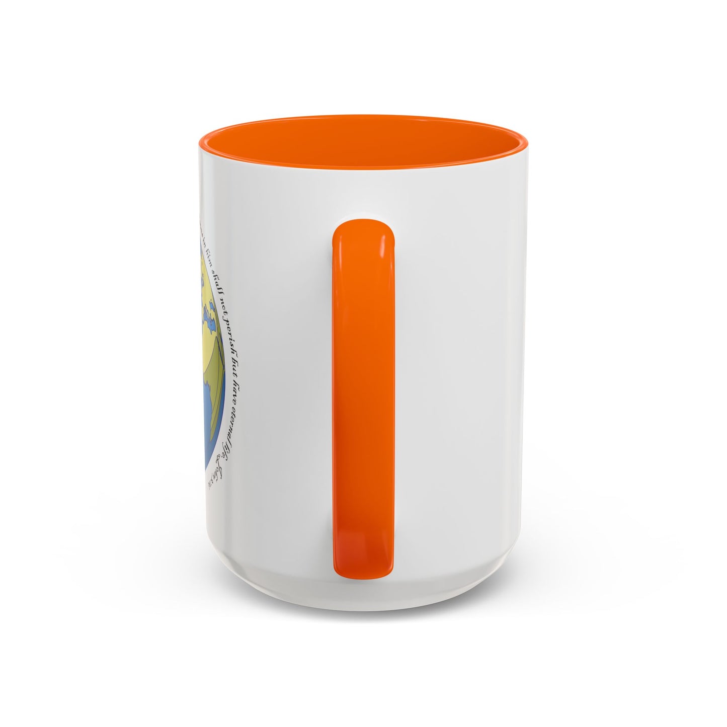 Taza de café con acento inspirador: diseño de fe y amor, perfecta para la motivación diaria.