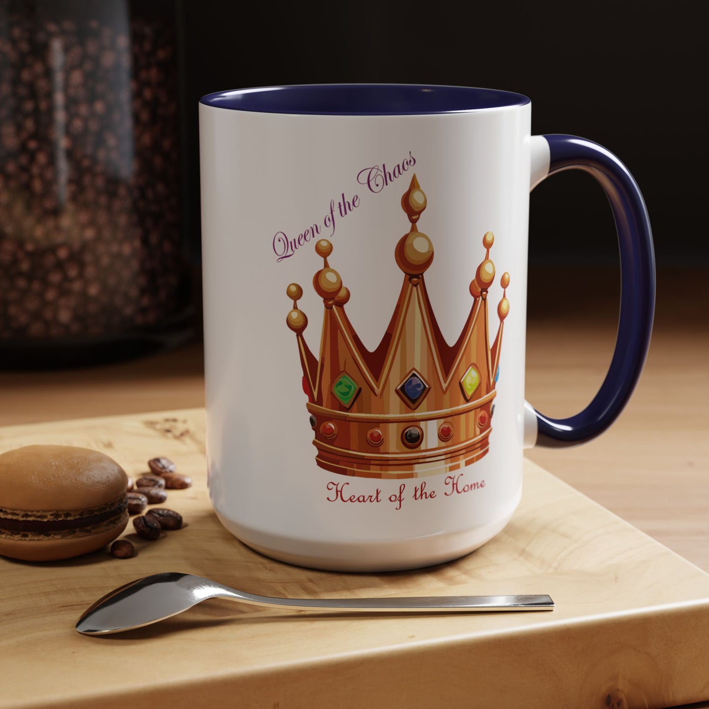 Queen of the Chaos Accent Coffee Mug - 11oz & 15oz - Perfect Gift for Home Decor