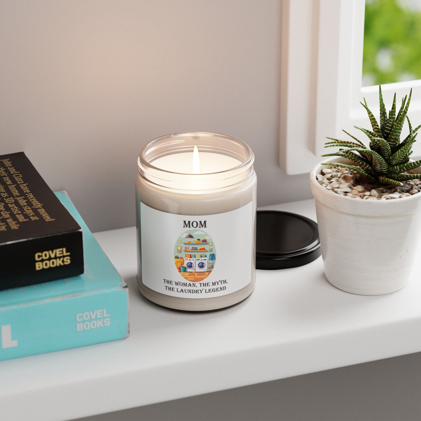 Scented Soy Candle for Moms - The Woman, The Myth, The Laundry Legend