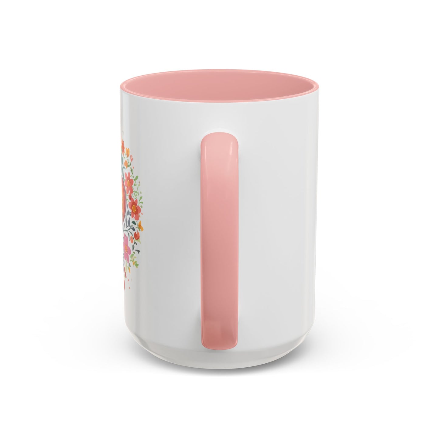 Mom Appreciation Heart Coffee Mug | Floral Design | 11 & 15oz Accent Mug