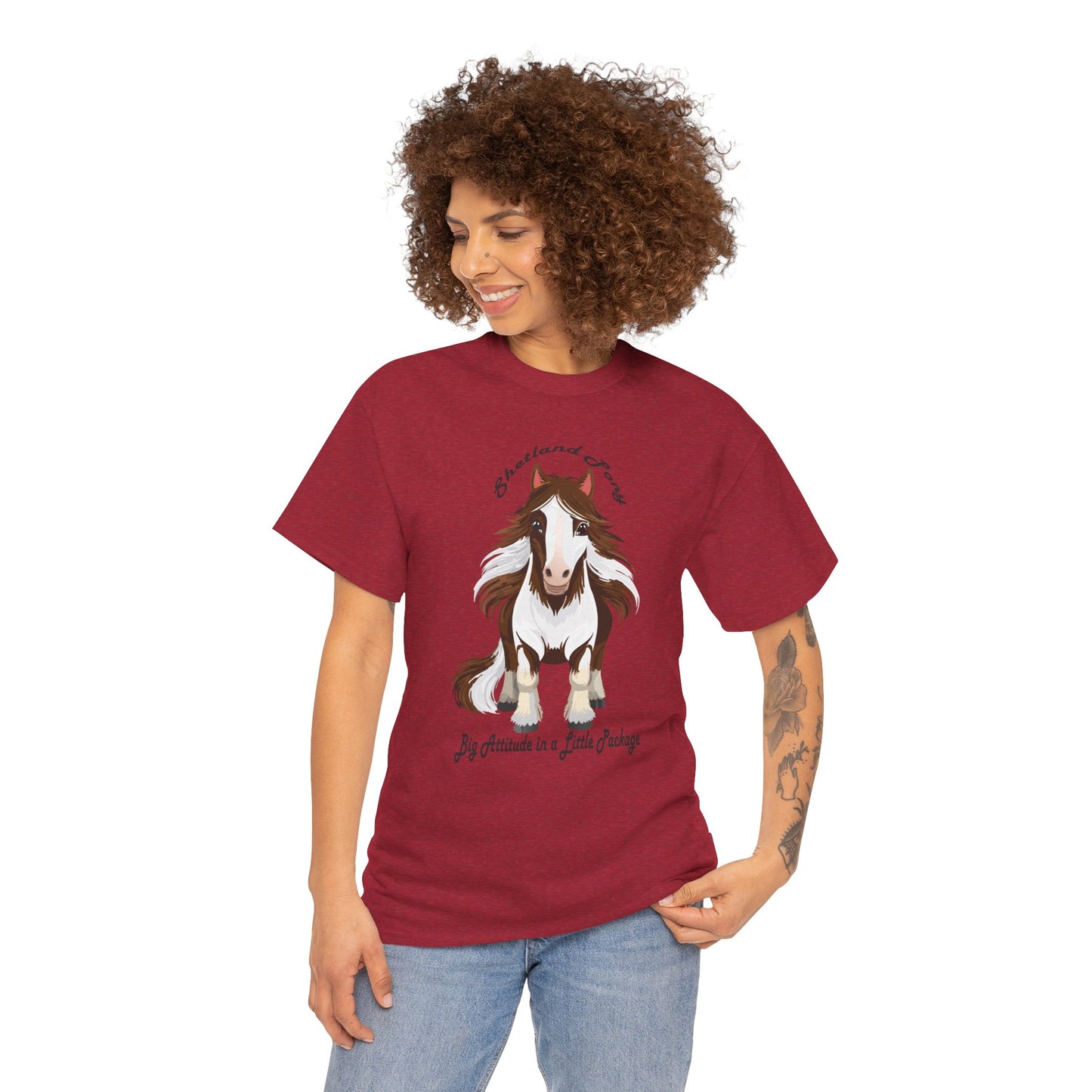 Shetland Pony Unisex Heavy Cotton Tee