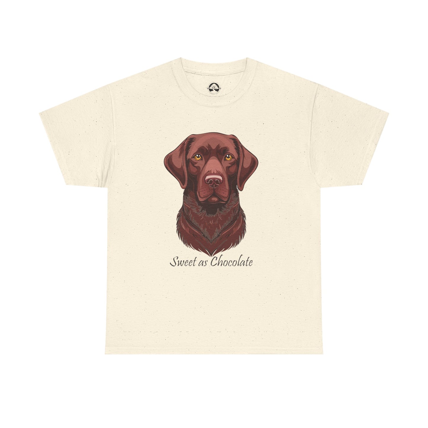 Labrador Chocolate - Camiseta unisex de algodón grueso con el dulce sabor del perro chocolate
