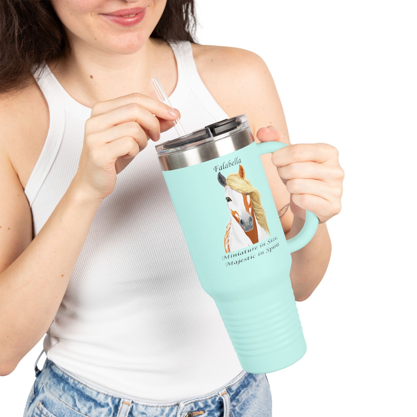 Falabella Horse Insulated Travel Mug - 40oz for Equestrian Lovers