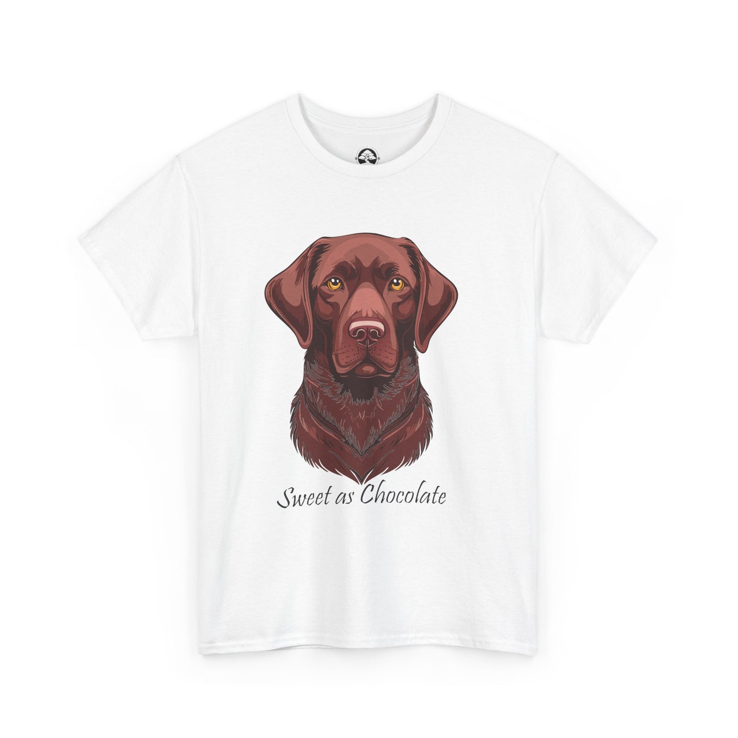 Labrador Chocolate - Camiseta unisex de algodón grueso con el dulce sabor del perro chocolate