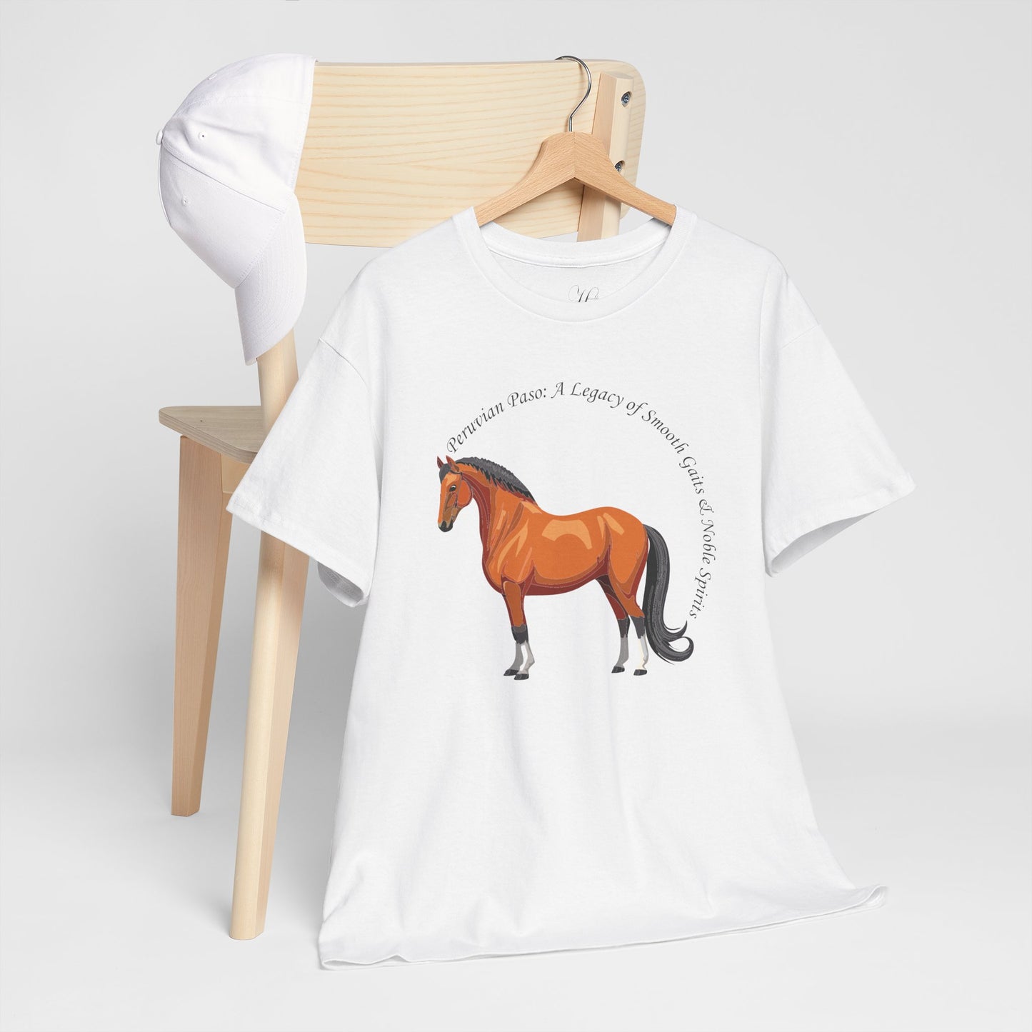 Peruvian Paso Passion Unisex Heavy Cotton Tee - Horse Graphic T-Shirt for Animal Lovers
