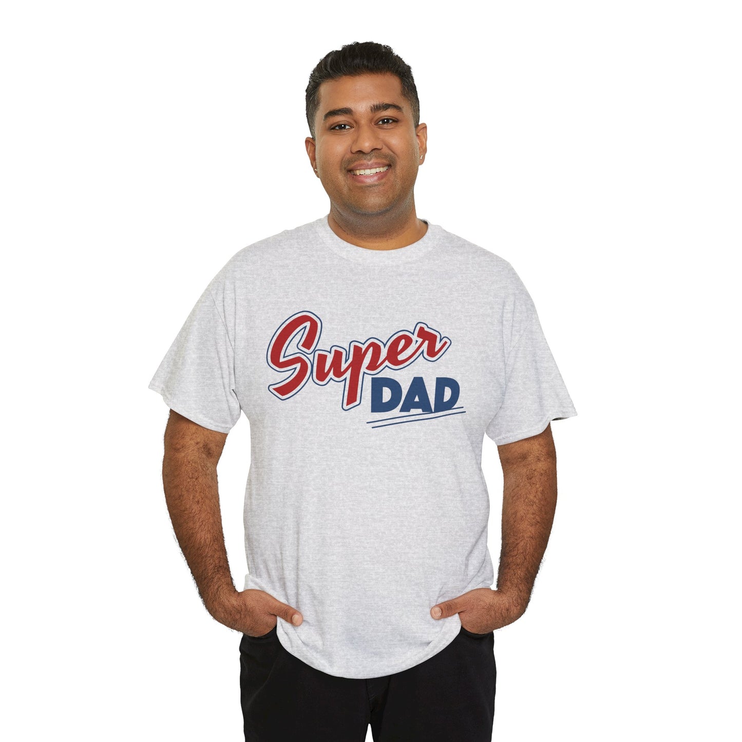Super Dad Unisex Heavy Cotton Tee - Perfect Gift for Father's Day, Birthdays, and Family Celebrations