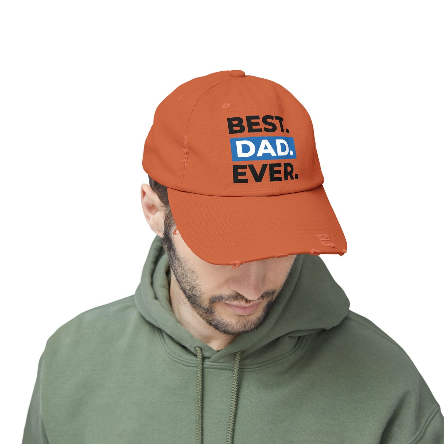 Best Dad Ever Distressed Cap | Unisex Vintage Hat, Father's Day Gift, Casual Dad Accessory, Dad Cap, Gift for New Dad