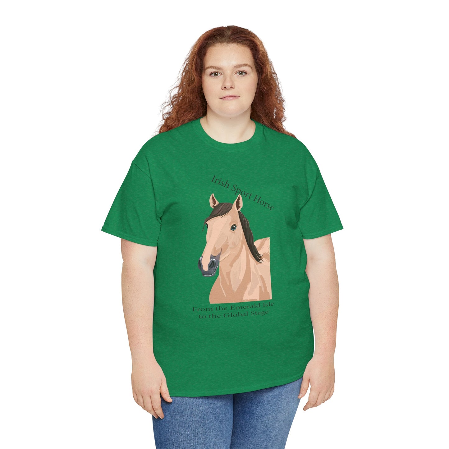 Irish Sport Horse Tee - Unisex Heavy Cotton T-Shirt