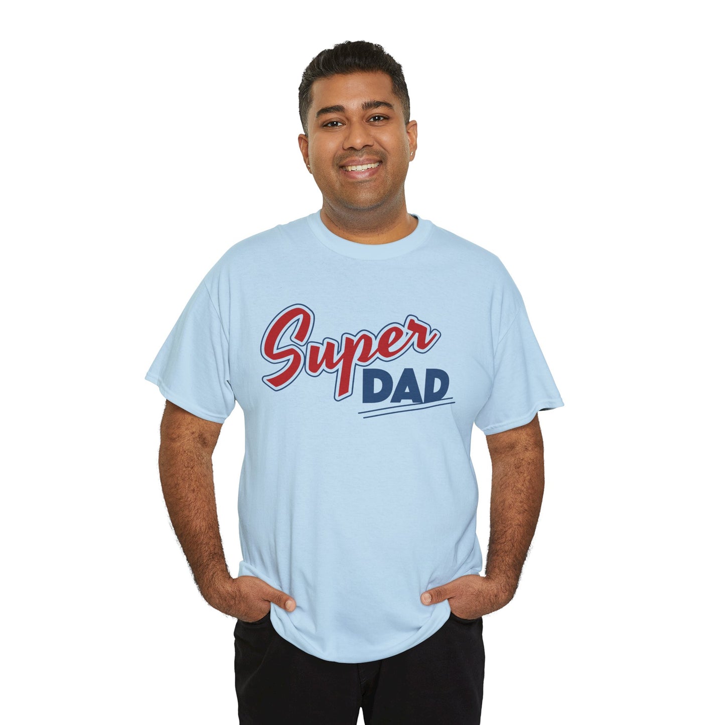 Super Dad Unisex Heavy Cotton Tee - Perfect Gift for Father's Day, Birthdays, and Family Celebrations