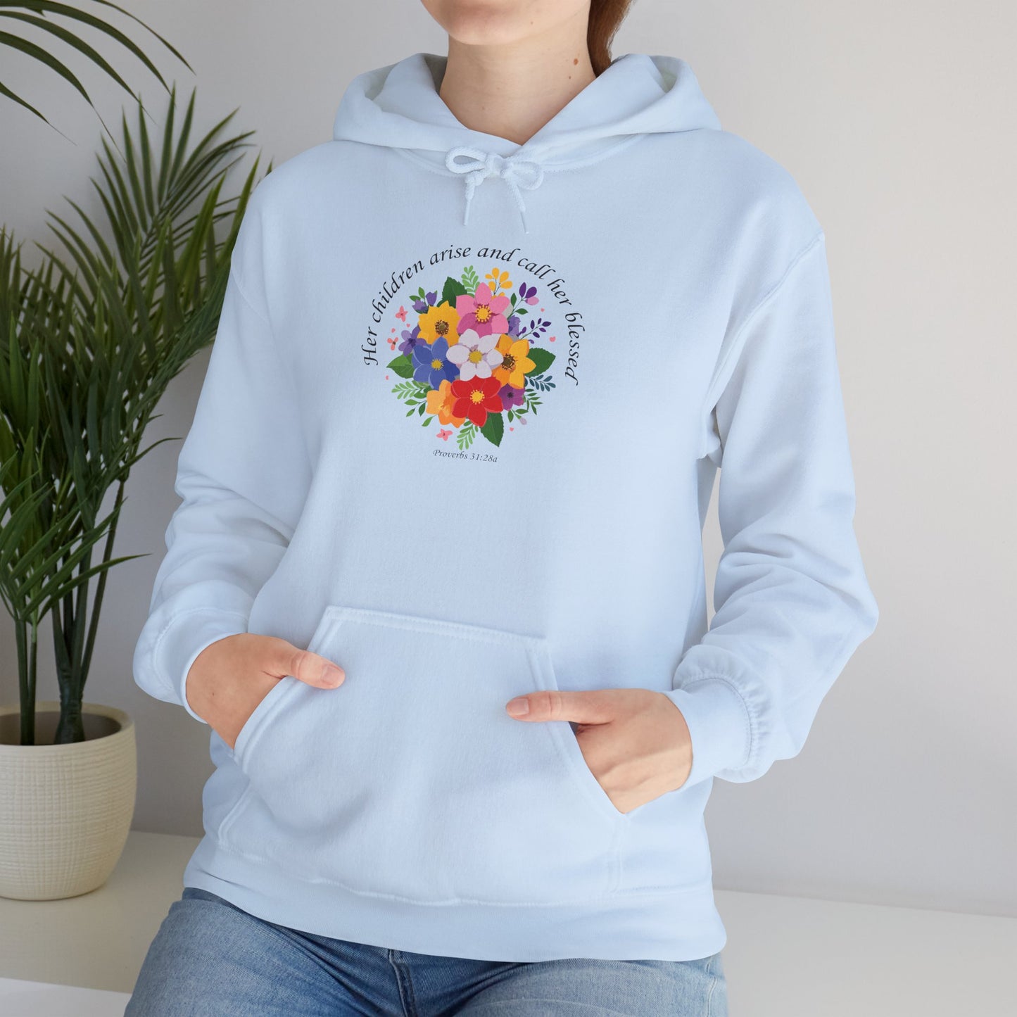 Floral Inspirational Hoodie for Mothers
