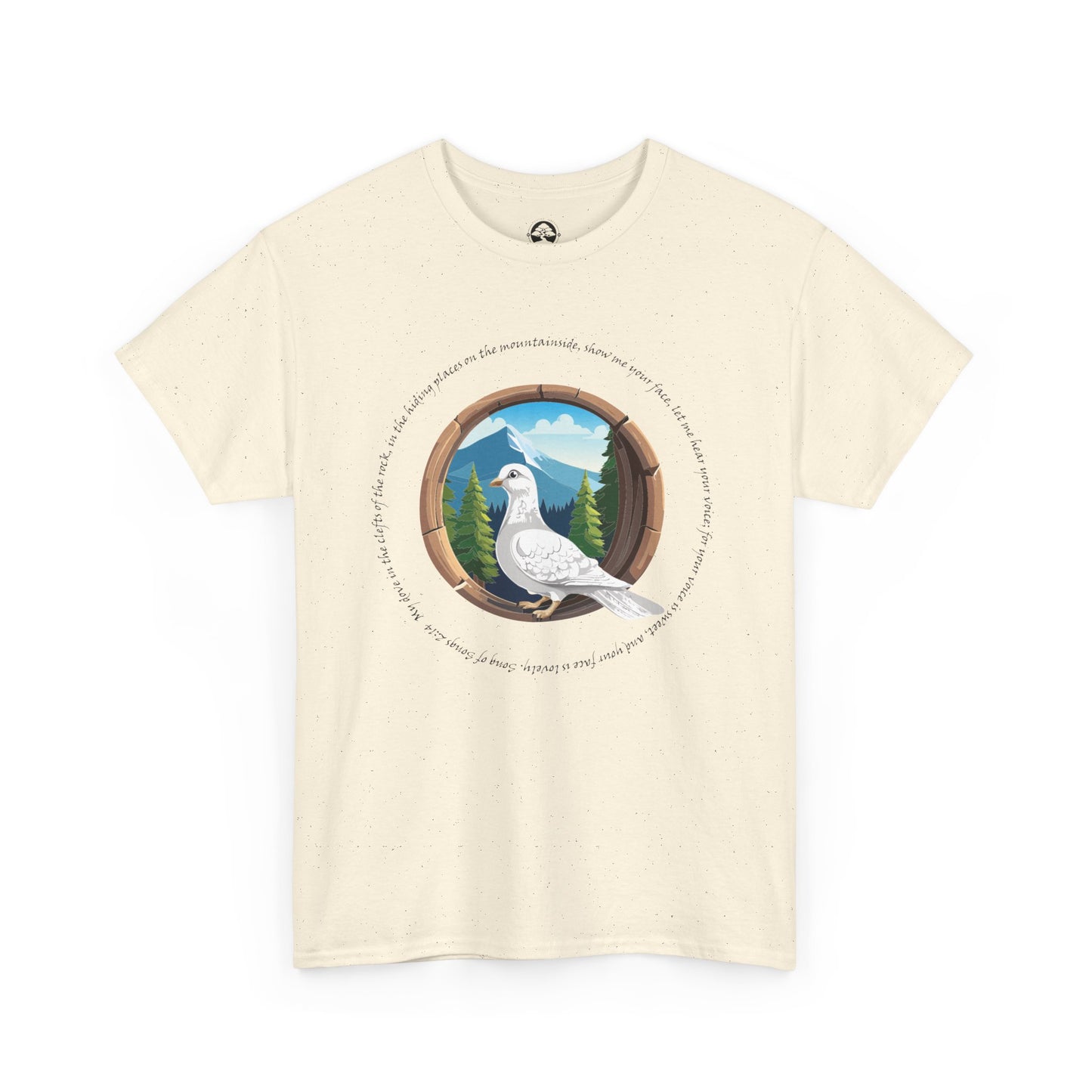 Camiseta unisex de algodón grueso inspirada en la naturaleza - con escritura