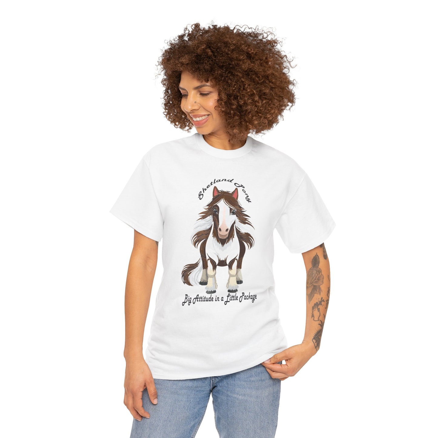 Shetland Pony Unisex Heavy Cotton Tee