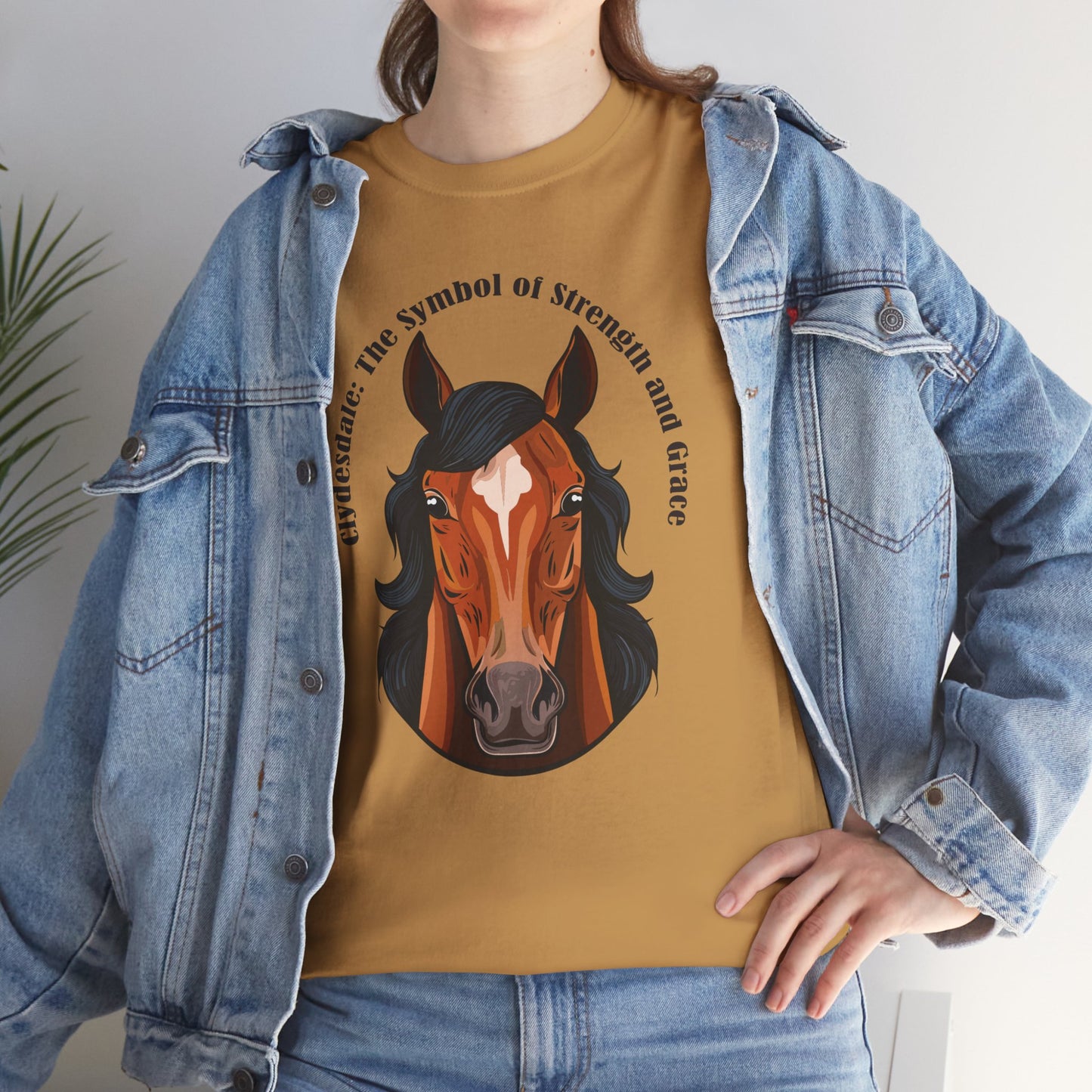 Clydesdale Horse Tee | Unisex Heavy Cotton T-Shirt