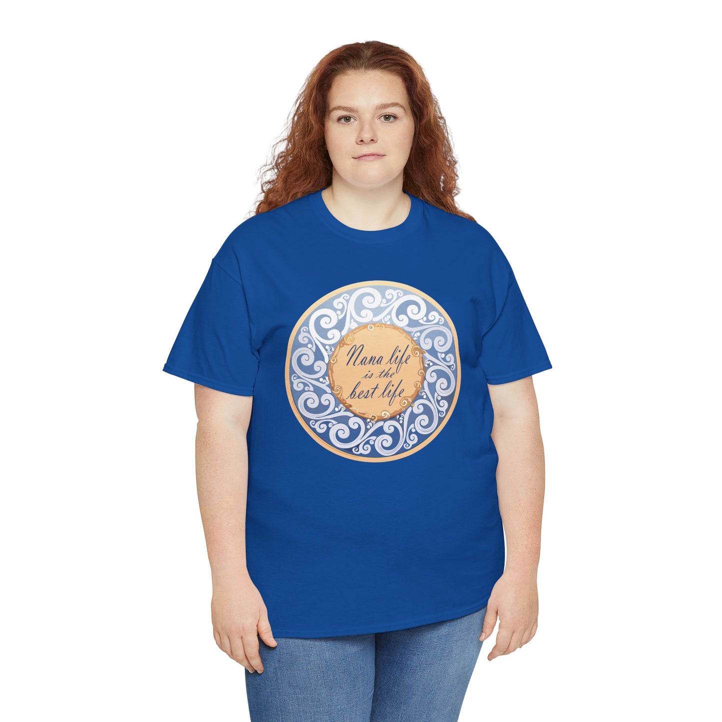 Motivational Unisex Heavy Cotton Tee - "Nana Life is the Best Life"