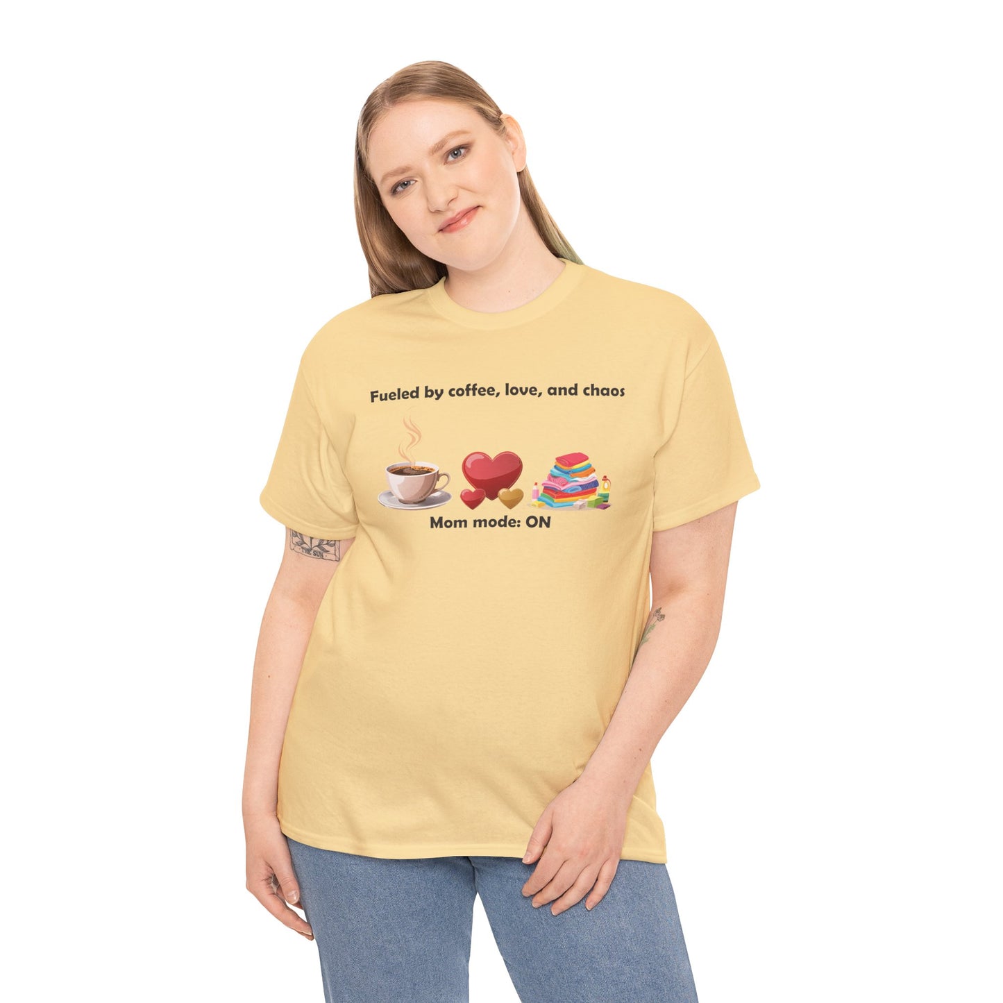 Mom Mode On Tee - Perfect for Coffee Lovers & Moms