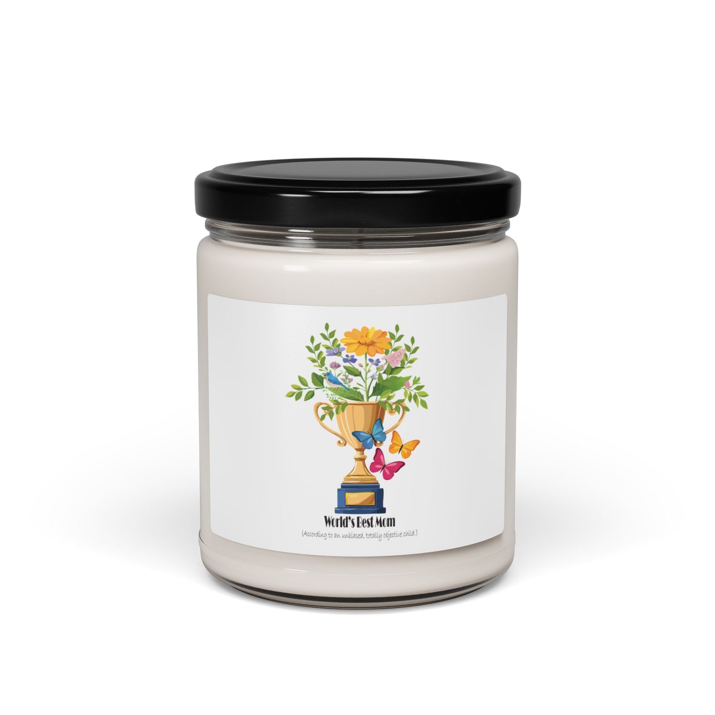 Floral Trophy Scented Soy Candle for Mom - 9oz