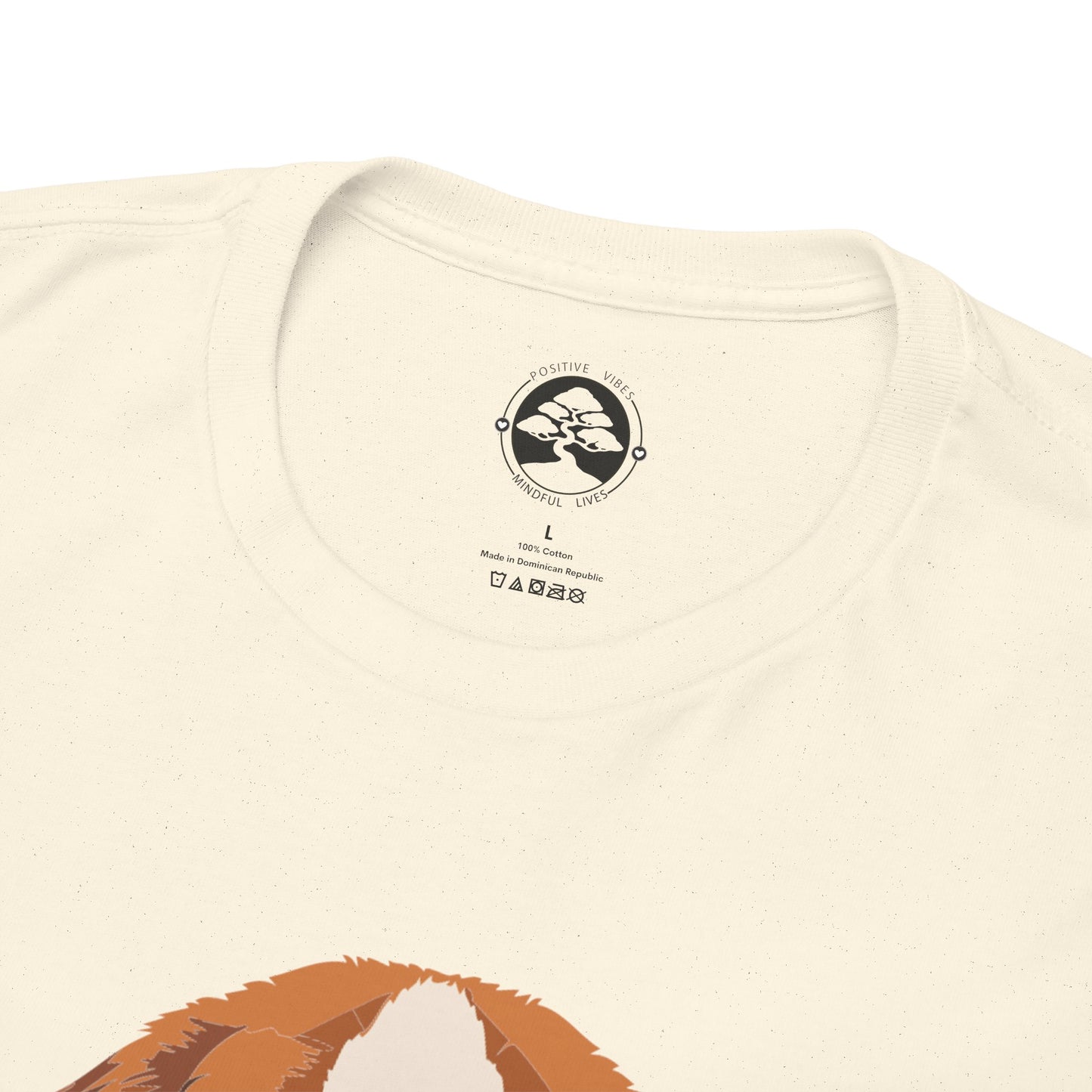 Camiseta unisex de algodón grueso con diseño de San Bernardo: Un abrazo en forma de perro