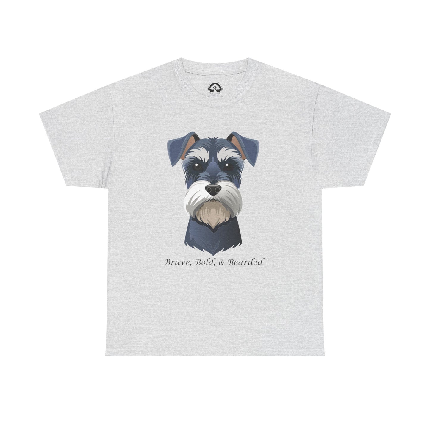 Miniature Schnauzer - Brave, Bold & Bearded Unisex Heavy Cotton T-Shirt