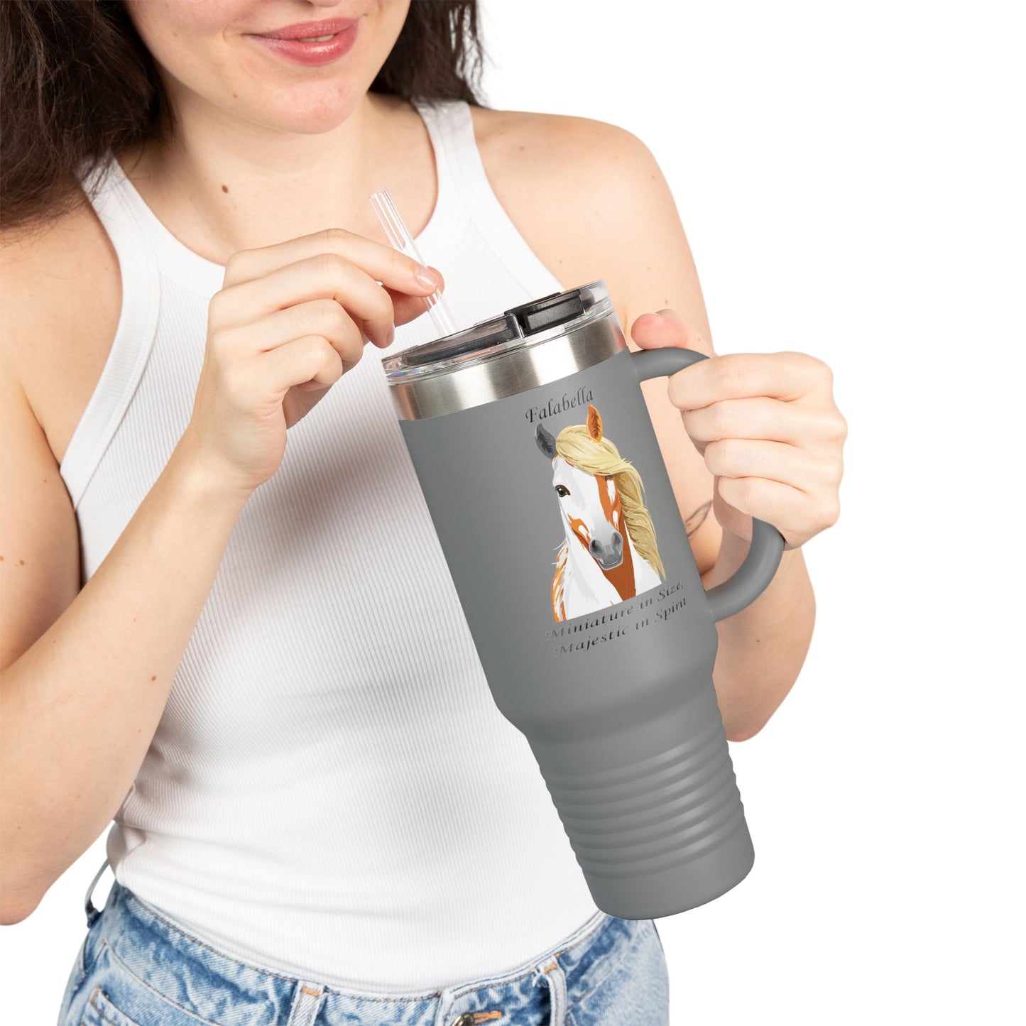 Falabella Horse Insulated Travel Mug - 40oz for Equestrian Lovers