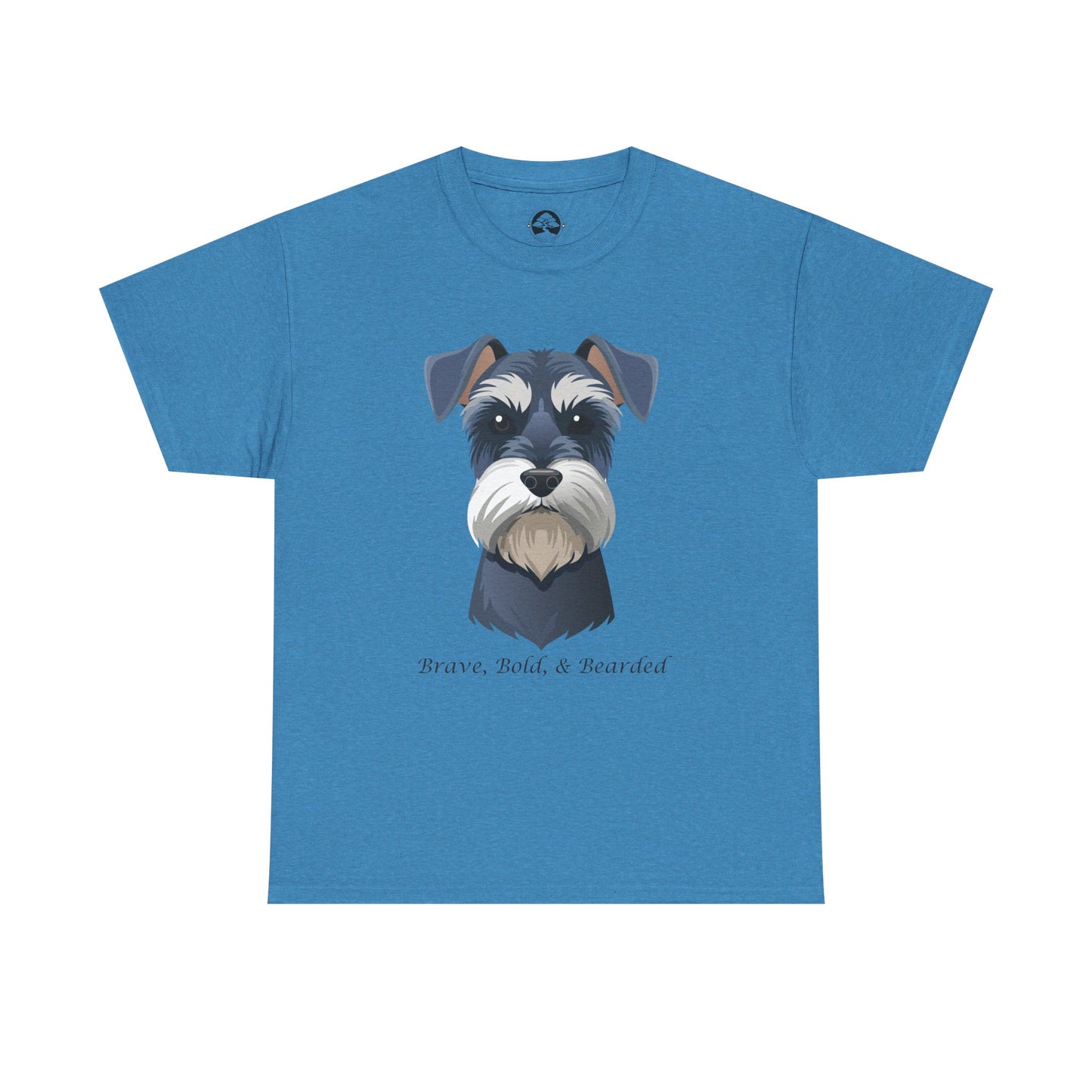 Miniature Schnauzer - Brave, Bold & Bearded Unisex Heavy Cotton T-Shirt