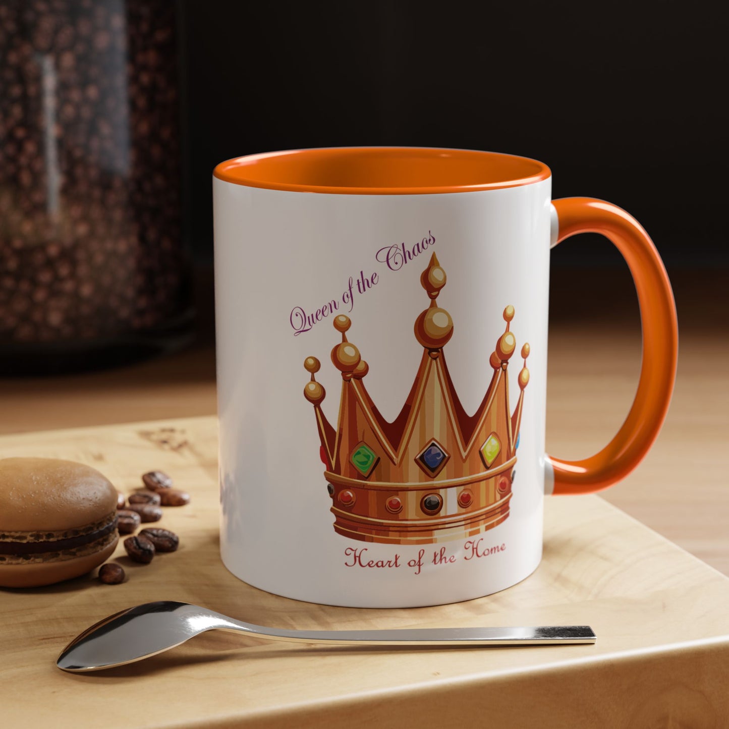 Queen of the Chaos Accent Coffee Mug - 11oz & 15oz - Perfect Gift for Home Decor