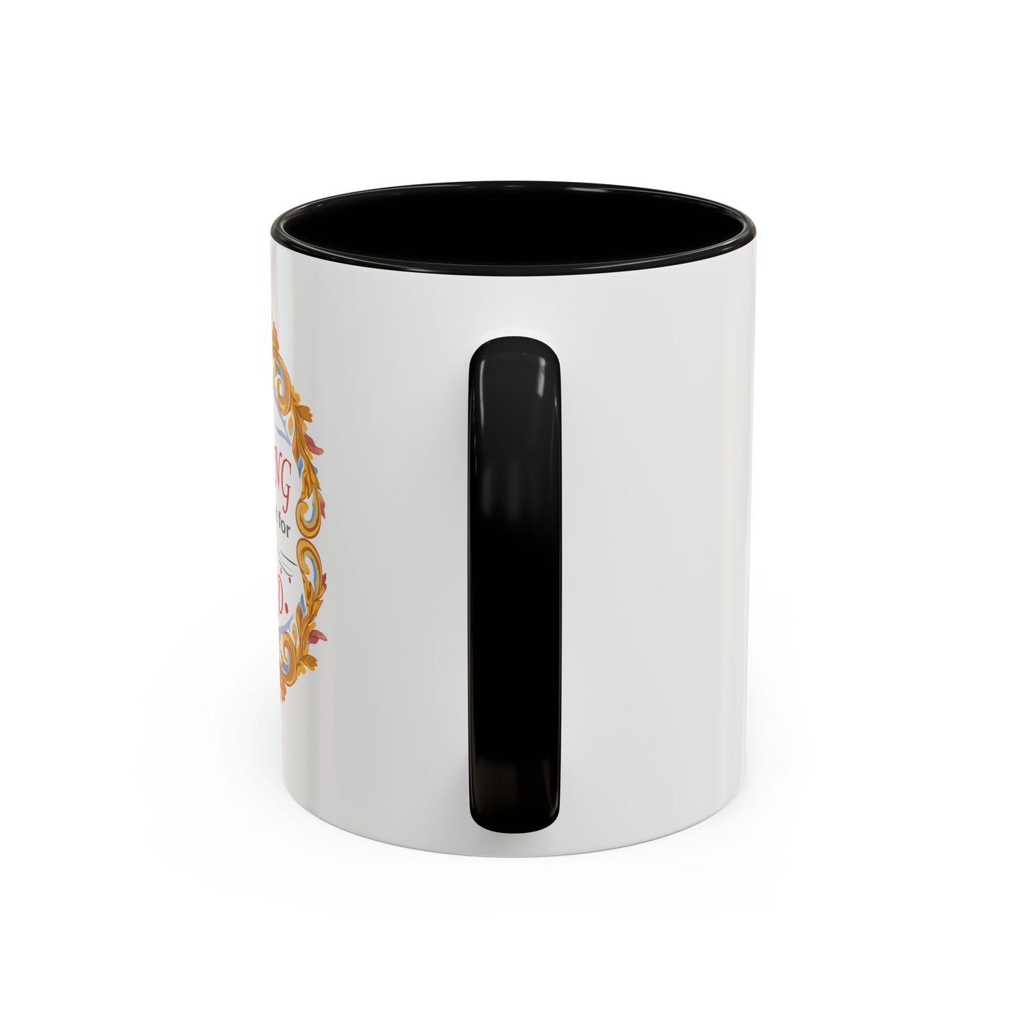 Taza de café con acento inspirador: "Esfuérzate y espera en el Señor"