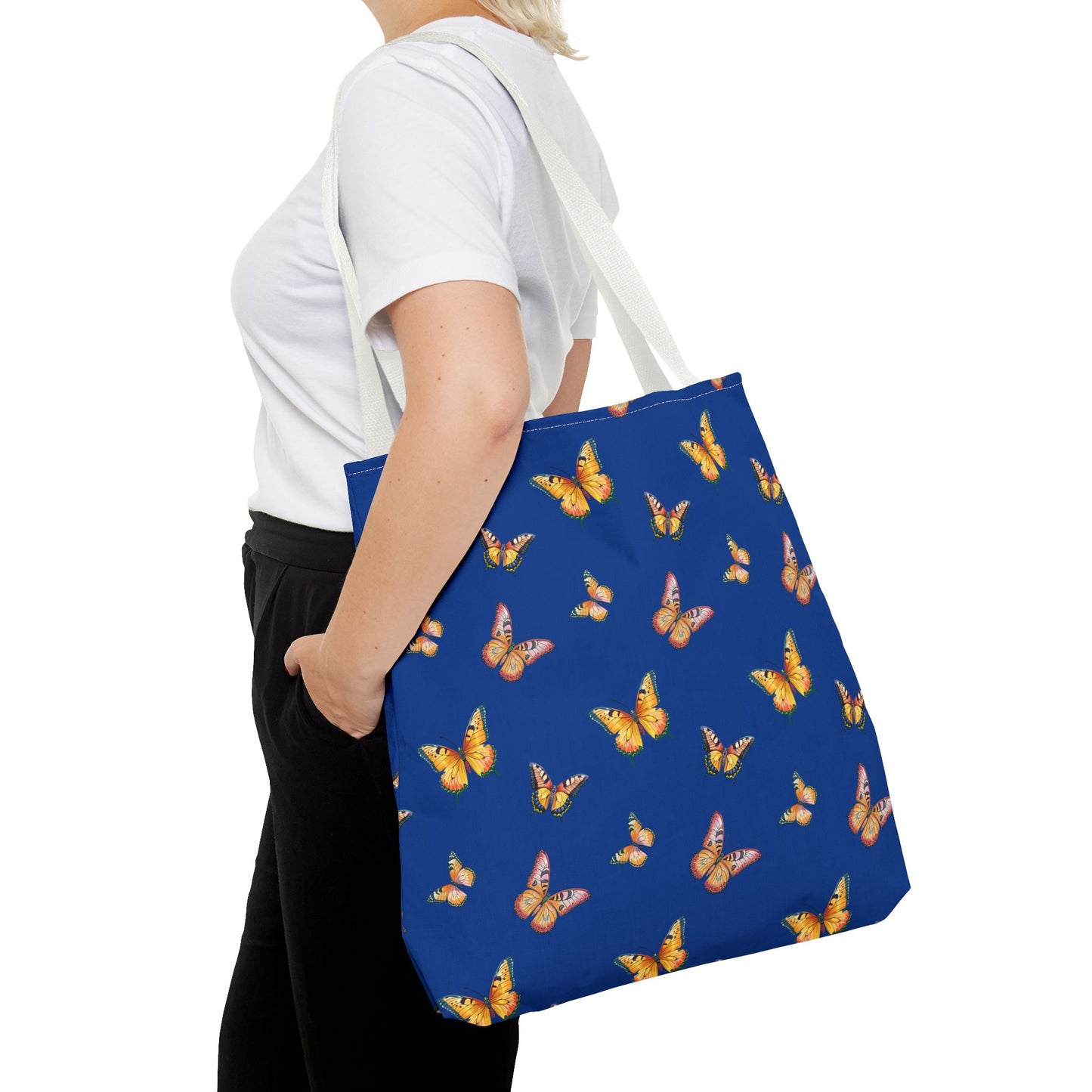 Colorful Butterfly Print Tote Bag - Stylish & Functional