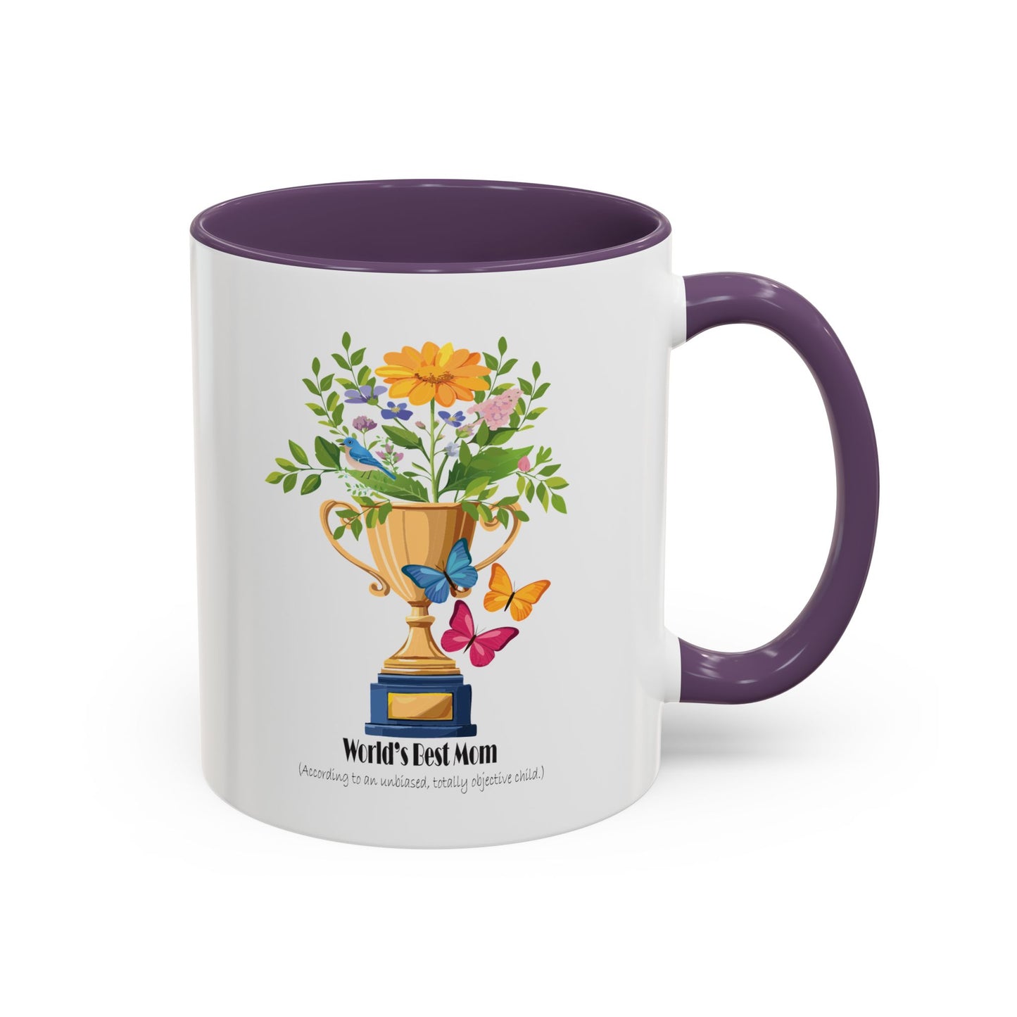 World's Best Mom Accent Coffee Mug - Perfect Gift for Mother's Day
