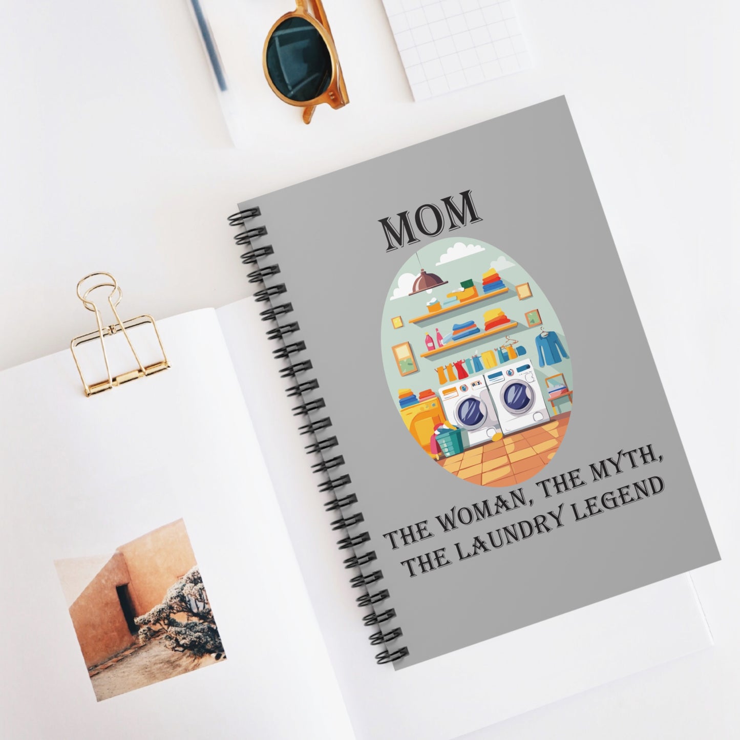 Mom Laundry Legend Spiral Notebook - Perfect Gift for Mothers