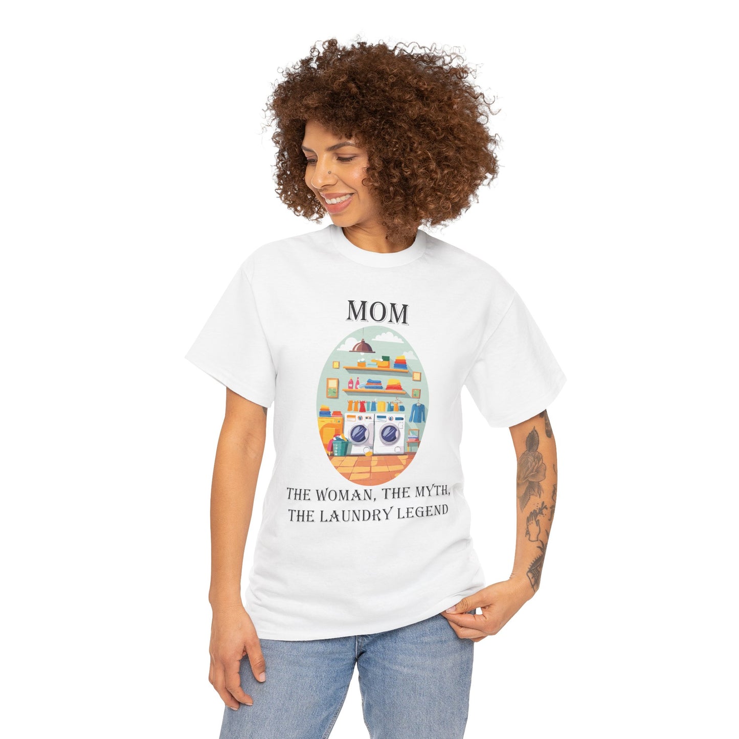Mom Laundry Legend Unisex Heavy Cotton Tee