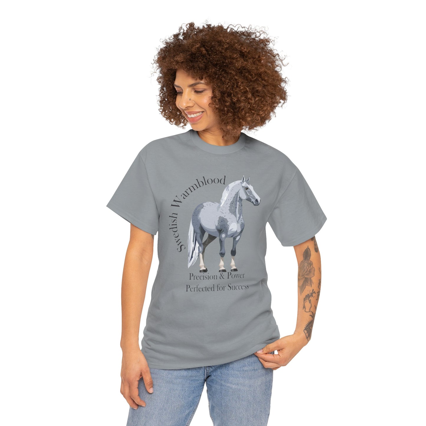 Swedish Warmblood Horse Tee - Precision & Power Design