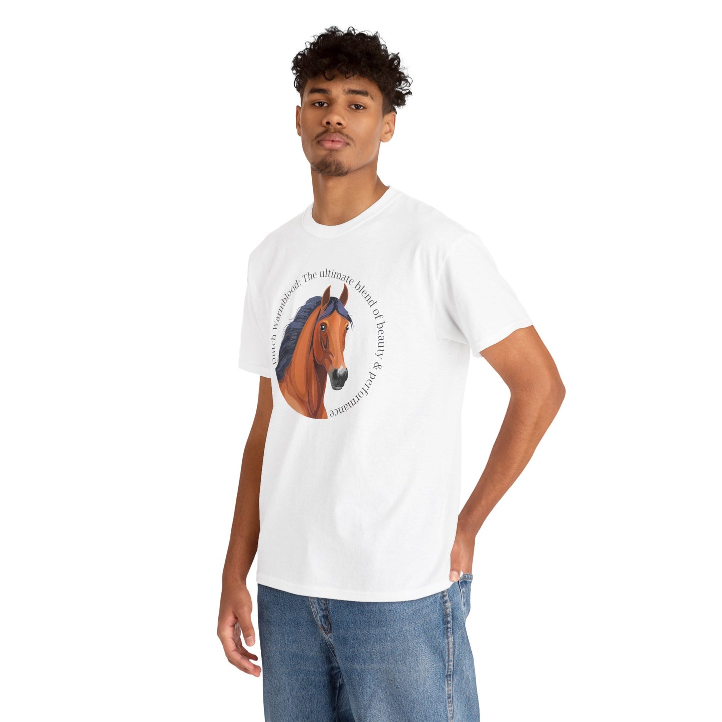 Dutch Warmblood Unisex Heavy Cotton Tee - "The Ultimate Blend of Beauty & Performance"