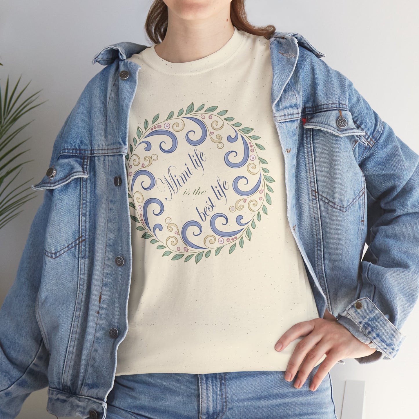 Inspirational Unisex Heavy Cotton Tee - "Mimi Life is the best life"