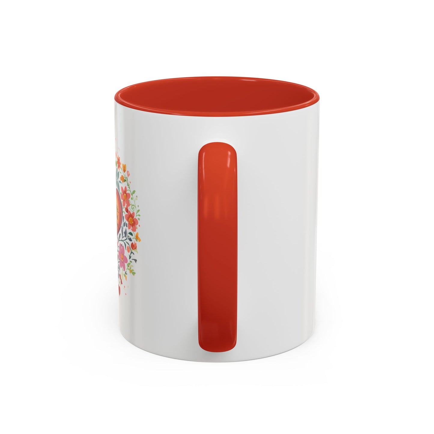 Mom Appreciation Heart Coffee Mug | Floral Design | 11 & 15oz Accent Mug