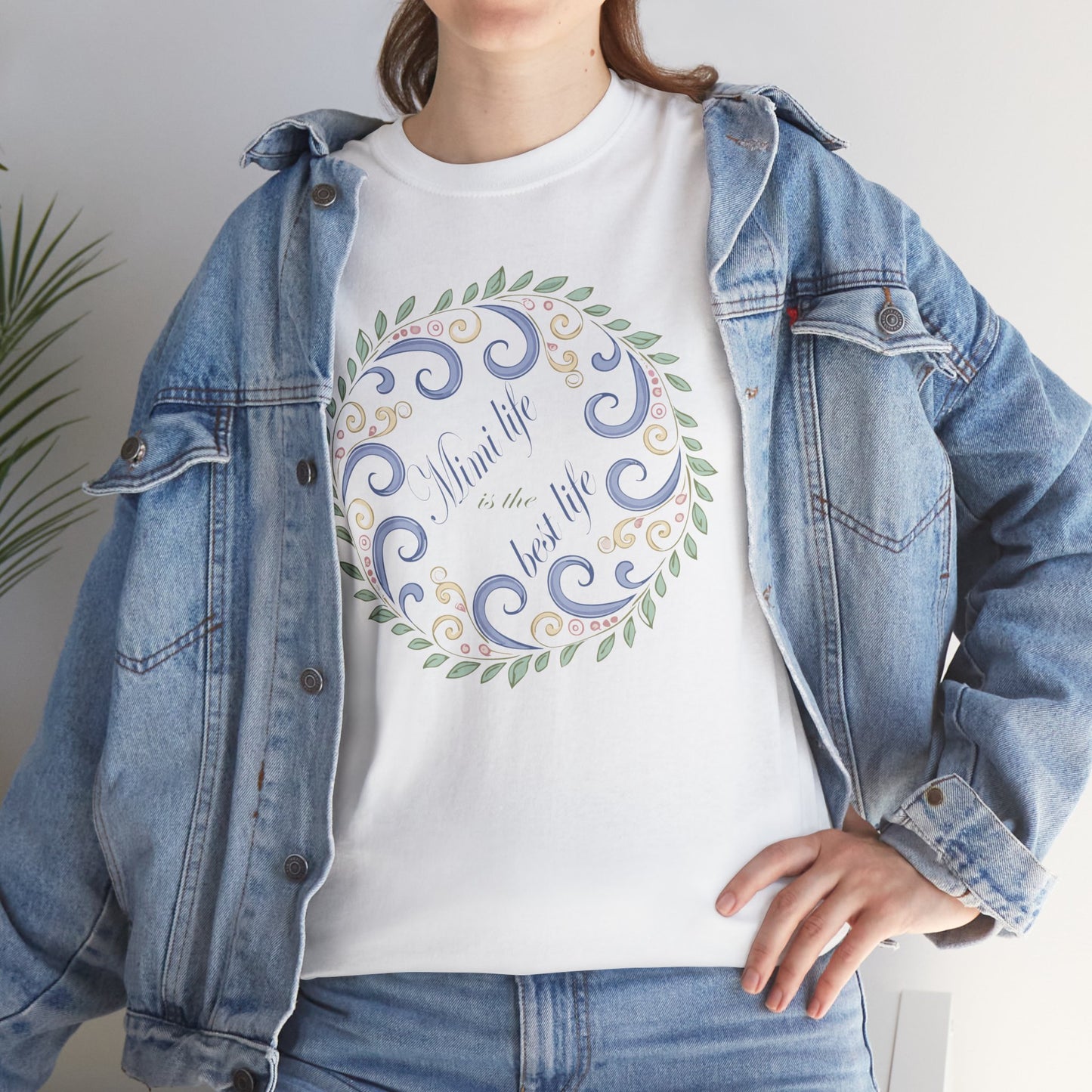 Inspirational Unisex Heavy Cotton Tee - "Mimi Life is the best life"