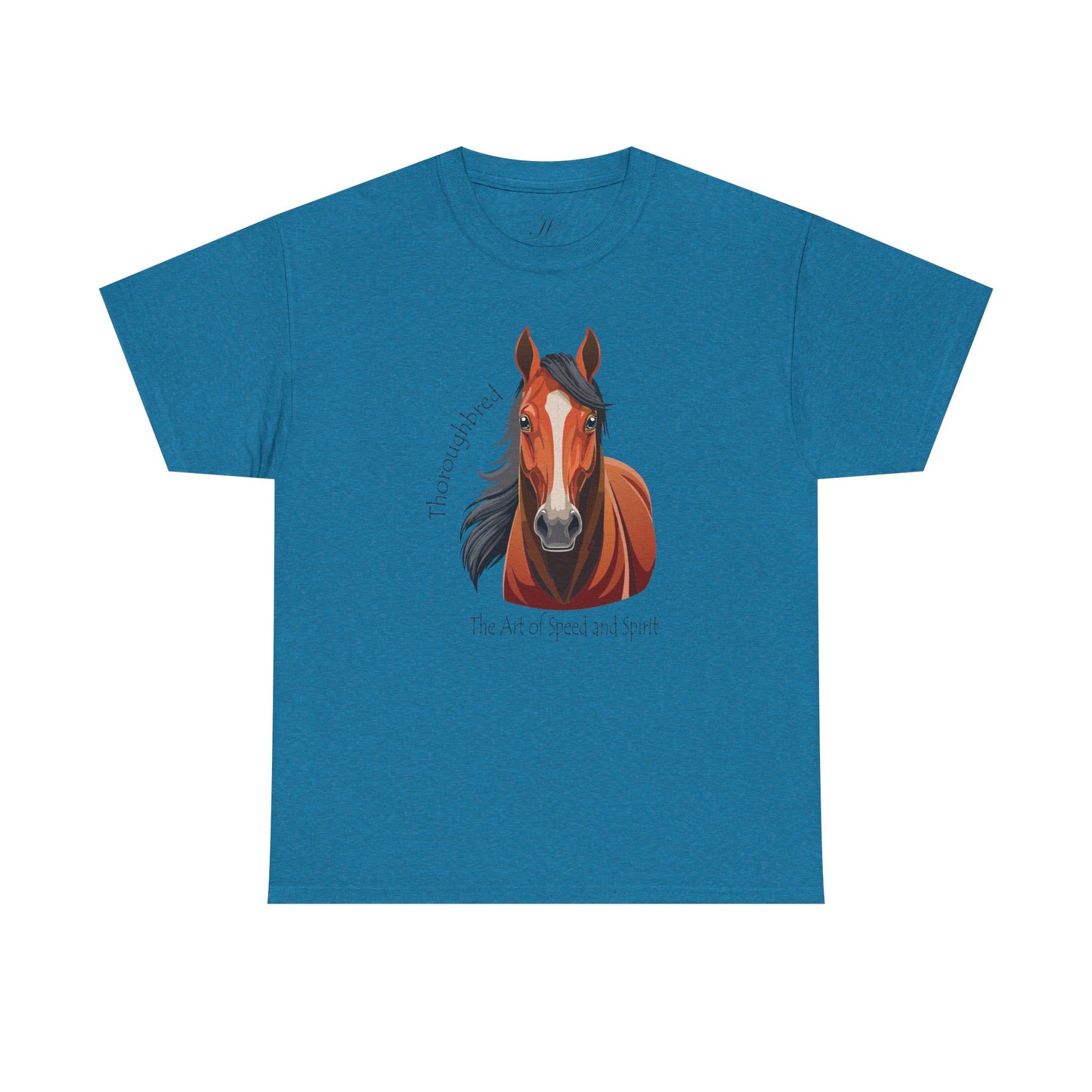 Thoroughbred Horse Unisex Heavy Cotton Tee