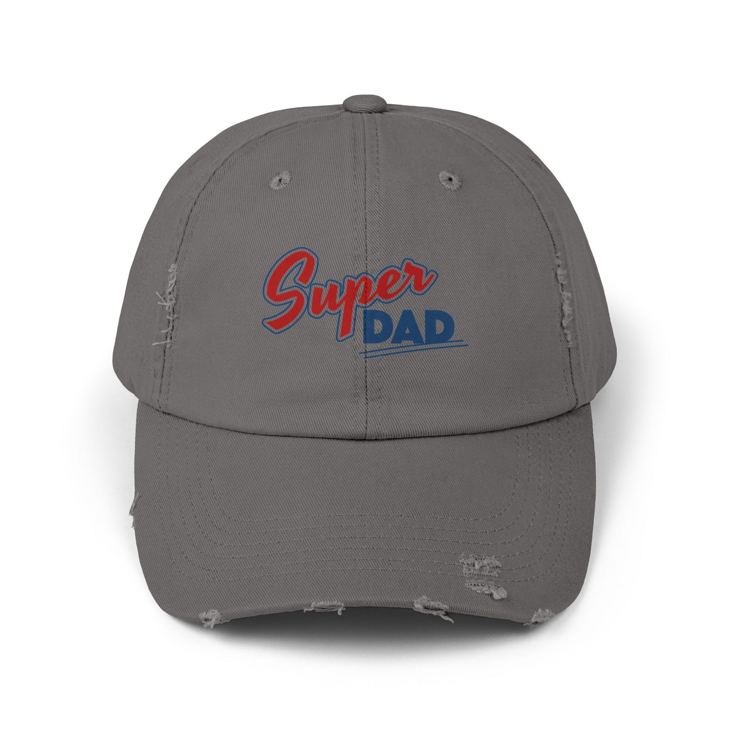 Super Dad Distressed Cap | Gift for Dad, Casual Summer Hat, Cool Dad Accessories, Father's Day Gift, Stylish Cap