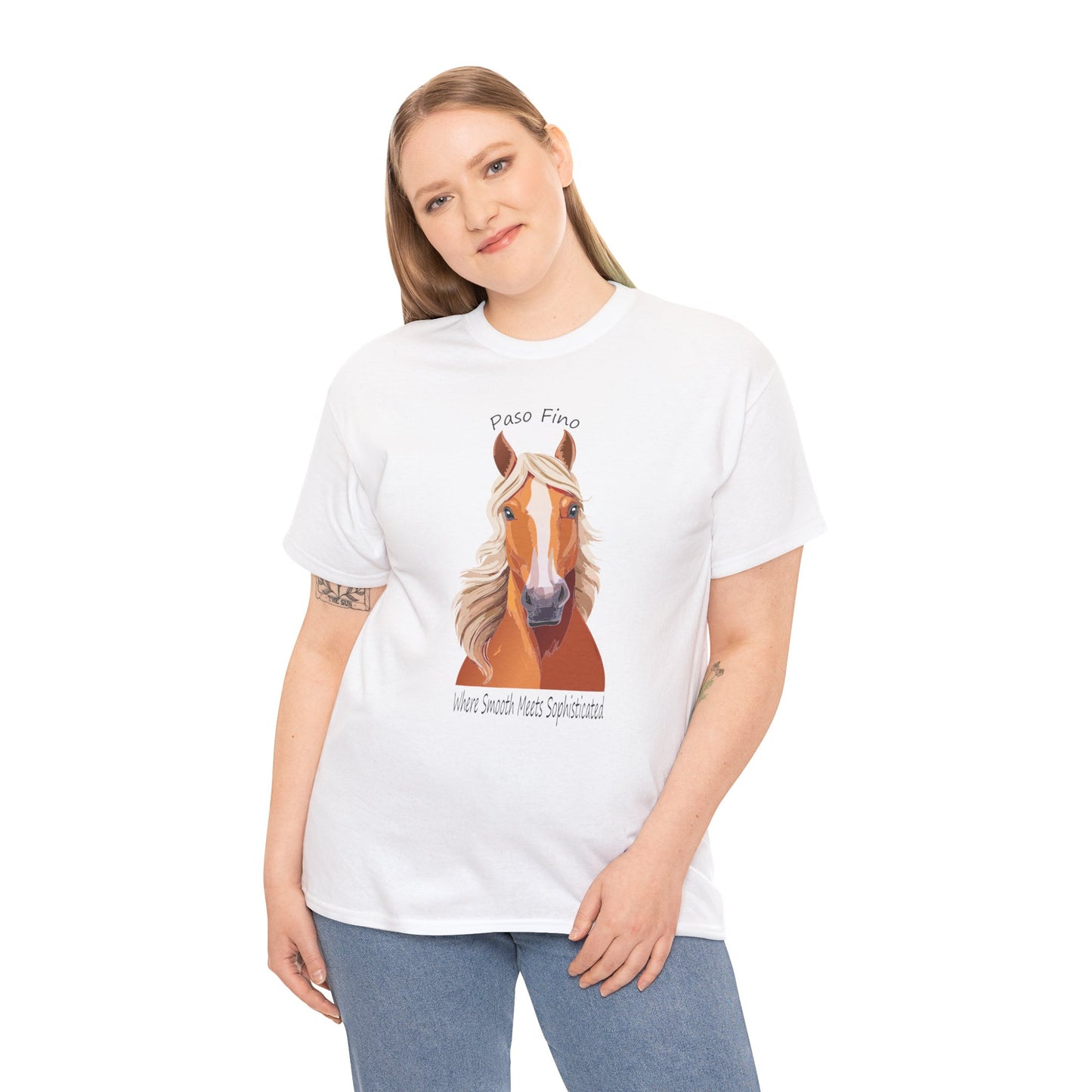 Paso Fino Horse Unisex Heavy Cotton Tee - Perfect Gift for Horse Lovers