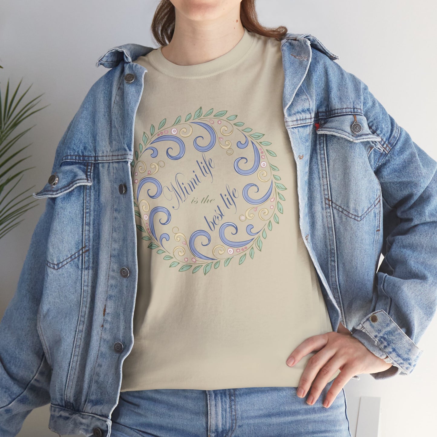 Inspirational Unisex Heavy Cotton Tee - "Mimi Life is the best life"