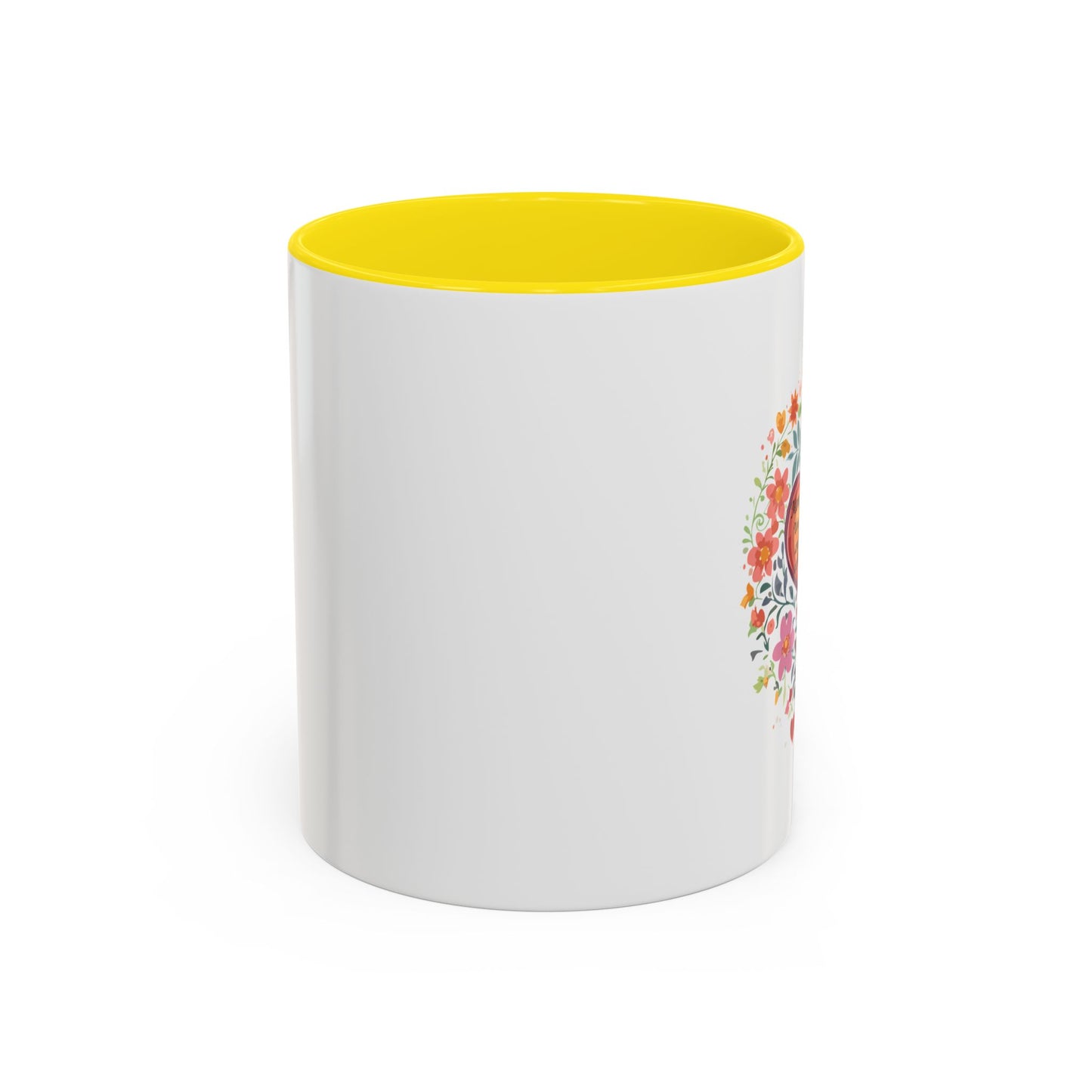 Mom Appreciation Heart Coffee Mug | Floral Design | 11 & 15oz Accent Mug